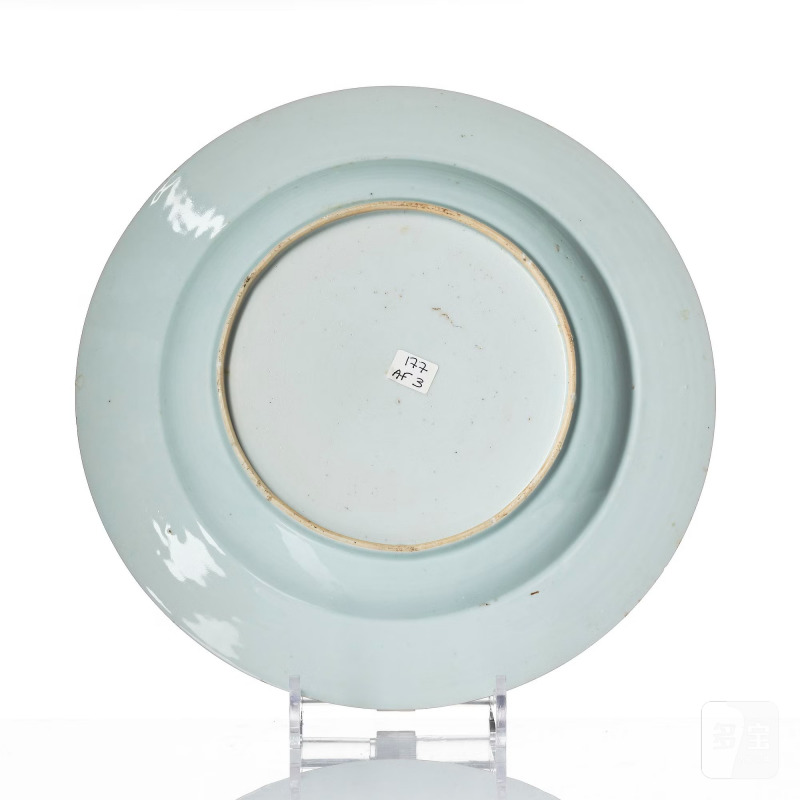 A blue and white 'anhua' decorated dish, - 图3